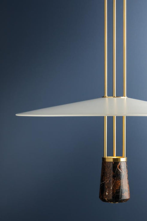 Hudson Valley Barnegat Pendant in Aged Brass Finish Model: 8336-AGB/SWH