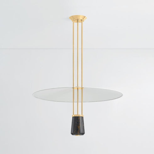 Hudson Valley Barnegat Pendant in Aged Brass Finish Model: 8336-AGB/SWH