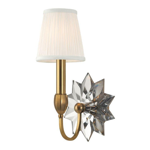 Hudson Valley Barton 1 LIGHT WALL SCONCE in Aged Brass Finish Model: 3211-AGB