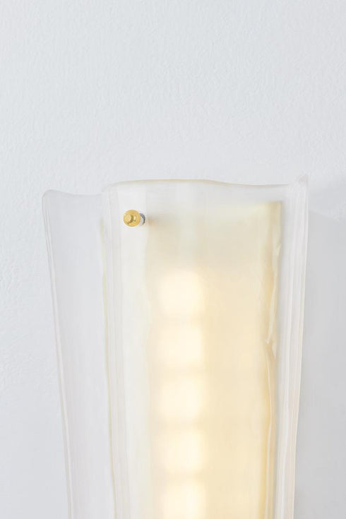 Hudson Valley Baxford Wall Sconce in Aged Brass Finish Model: 1314-AGB