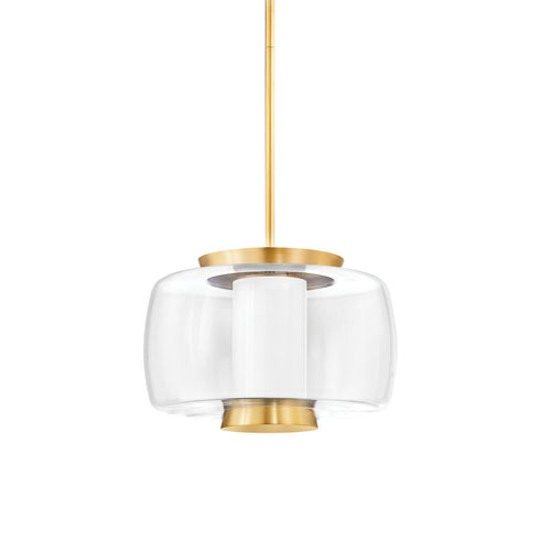Hudson Valley Beau Pendant in Aged Brass Finish Model: 2820-AGB
