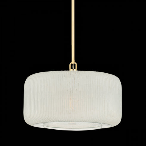 Hudson Valley Beechurst Pendant in Aged Brass Finish Model: 7020-AGB