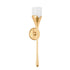 Hudson Valley Bellerose Wall Sconce in Vintage Gold Leaf Finish Model: 6791-VGL