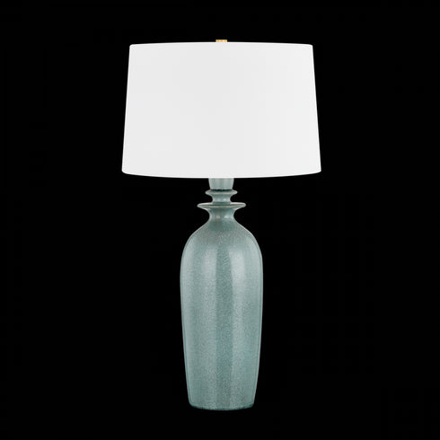 Hudson Valley Bellmawr Table Lamp in Aged Brass Finish Model: L8430-AGB/CRP