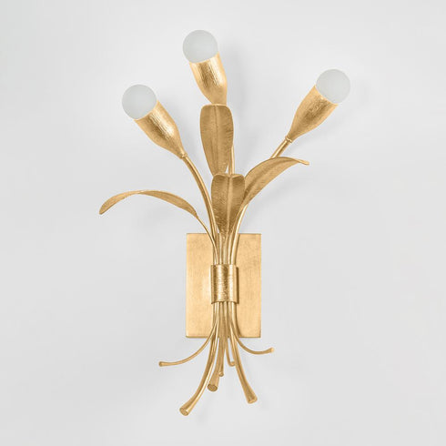Hudson Valley Bilston Wall Sconce in Vintage Gold Leaf Finish Model: 1903-VGL