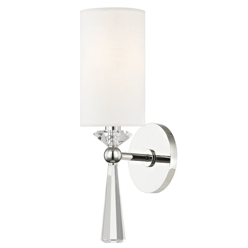 Hudson Valley Birch 1 LIGHT WALL SCONCE in Polished Nickel Finish Model: 9951-PN
