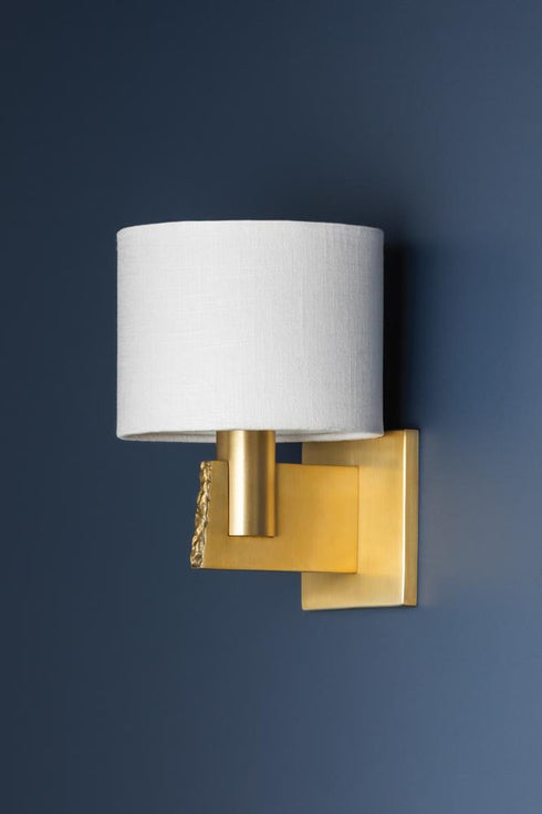 Hudson Valley Brampton Wall Sconce in Aged Brass Finish Model: 2710-AGB