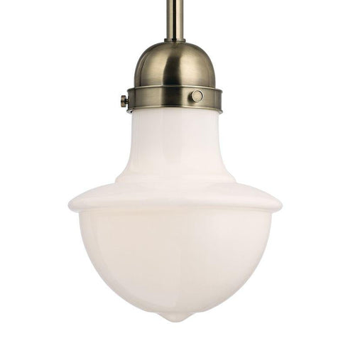 Hudson Valley_discontinued Branford 1 Light I 1 LIGHT PENDANT in Historic Nickel Finish Model: MDS950-AGB
