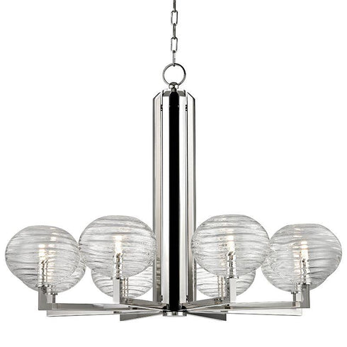 Hudson Valley Breton Chandelier in Polished Nickel Finish Model: 2418-PN