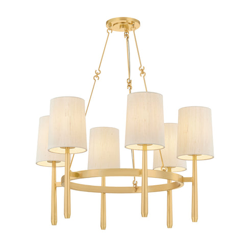 Hudson Valley BRIDGETON Chandelier in Aged Brass Finish Model: 1776-AGB