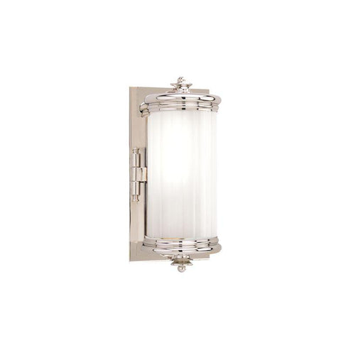 Hudson Valley Bristol 1 LIGHT BATH BRACKET in Polished Nickel Finish Model: 951-PN