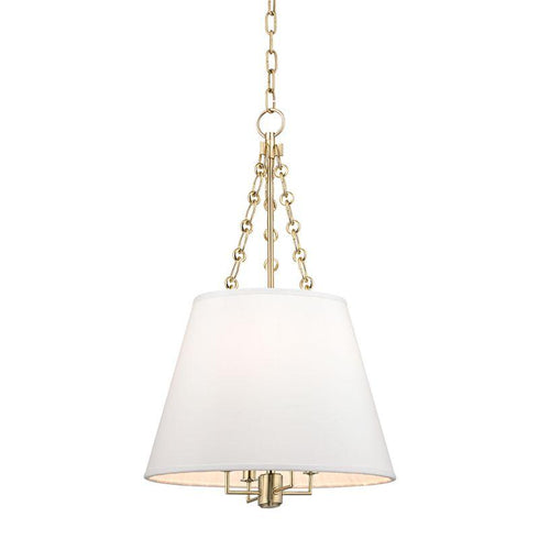 Hudson Valley Burdett 4 LIGHT PENDANT in Aged Brass Finish Model: 6415-AGB