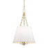 Hudson Valley Burdett 4 LIGHT PENDANT in Aged Brass Finish Model: 6415-AGB