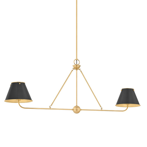 Hudson Valley Burghley Linear in Aged Brass Distressed Bronze Finish Model: MDS2001-AGB/DB