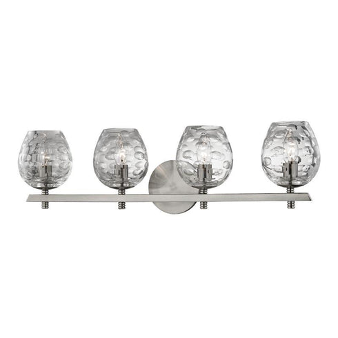 Hudson Valley Burns 4 LIGHT BATH BRACKET in Satin Nickel Finish Model: 1254-SN