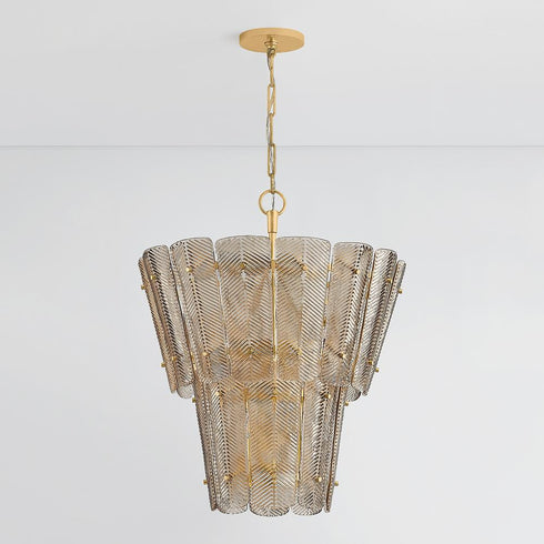 Hudson Valley Cassian Chandelier in Vintage Gold Leaf Finish Model: 7910-VGL