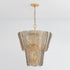 Hudson Valley Cassian Chandelier in Vintage Gold Leaf Finish Model: 7910-VGL