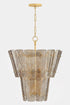 Hudson Valley Cassian Chandelier in Vintage Gold Leaf Finish Model: 7910-VGL