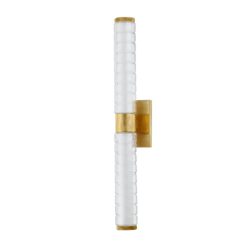 Hudson Valley Castor Bath Sconce in Aged Brass Finish Model: 1792-AGB