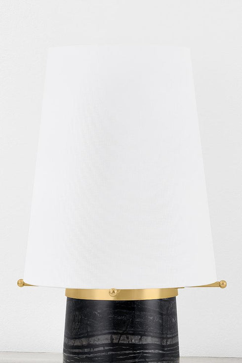 Hudson Valley Central Valley Rechargeable Table Lamp in Aged Brass Finish Model: L4751-AGB