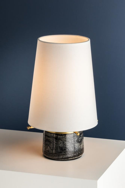 Hudson Valley Central Valley Rechargeable Table Lamp in Aged Brass Finish Model: L4751-AGB