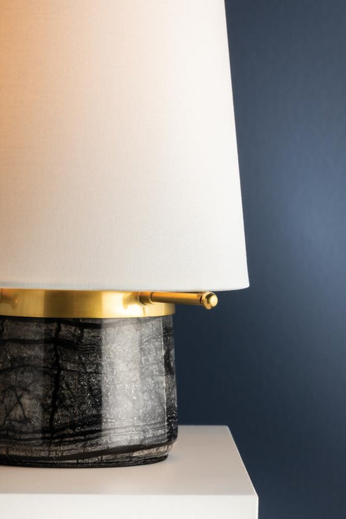 Hudson Valley Central Valley Rechargeable Table Lamp in Aged Brass Finish Model: L4751-AGB