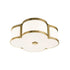 Hudson Valley Chandler 3 LIGHT FLUSH MOUNT in Aged Brass Finish Model: 1216-AGB