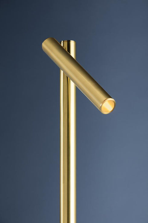 Hudson Valley Circleville Floor Lamp in Aged Brass Finish Model: L9054-AGB