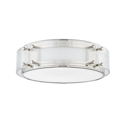 Hudson Valley Clifford 1 LIGHT FLUSH MOUNT in Aged Brass Finish Model: 4714-AGB