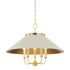 Hudson Valley Clivedon 5 LIGHT CHANDELIER in Aged Brass Finish Model: MDS1403-AGB/DB