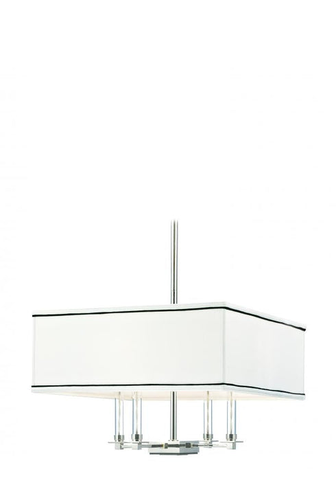 Hudson Valley_discontinued Collins 4 Light Four Light in Aged Brass Up Chandelier Model: MDS1200-AGB/DBL