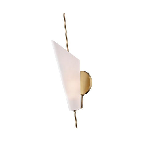 Hudson Valley Cooper Wall Sconce in Aged Brass Finish Model: 8061-AGB