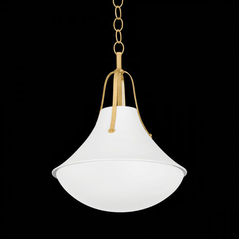 Hudson Valley Coventry Pendant in Vintage Gold Leaf Finish Model: 4516-VGL/WP