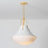 Hudson Valley Coventry Pendant in Vintage Gold Leaf Finish Model: 4516-VGL/WP