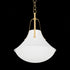 Hudson Valley Coventry Pendant in Vintage Gold Leaf Finish Model: 4520-VGL/WP