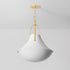 Hudson Valley Coventry Pendant in Vintage Gold Leaf Finish Model: 4520-VGL/WP