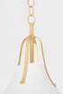 Hudson Valley Coventry Pendant in Vintage Gold Leaf Finish Model: 4520-VGL/WP