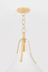 Hudson Valley Coventry Pendant in Vintage Gold Leaf Finish Model: 4520-VGL/WP