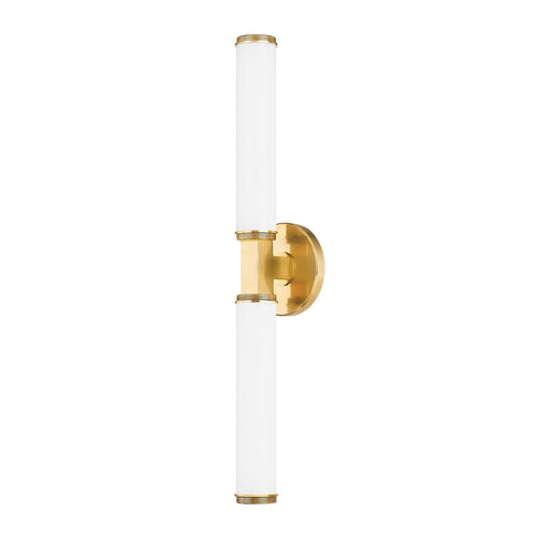 Hudson Valley Cromwell 2 LIGHT WALL SCONCE in Aged Brass Finish Model: 8723-AGB