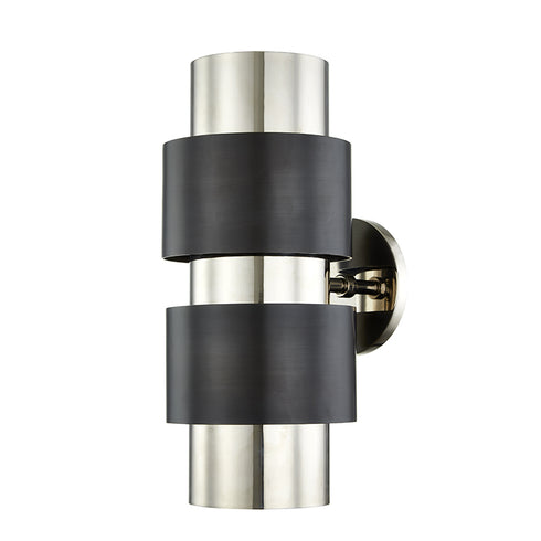 Hudson Valley Cyrus Wall Sconce in Polished Nicke Old Bronze Combo Finish Model: 9420-PNOB