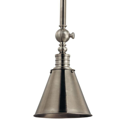 Hudson Valley Darien Pendant in Historic Nickel Finish Model: 9908-HN