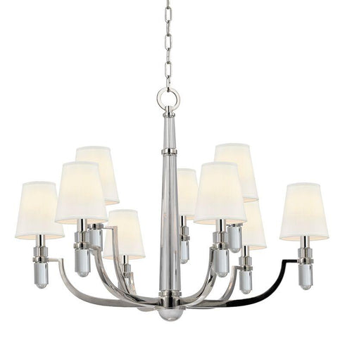 Hudson Valley Dayton Chandelier in Polished Nickel Finish Model: 989-PN-WS