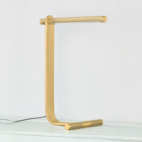 Hudson Valley Deptford Table Lamp in Aged Brass Finish Model: L7218-AGB