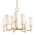 Hudson Valley Dillon 9 LIGHT CHANDELIER in Aged Brass Finish Model: 369-AGB