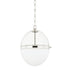 Hudson Valley Donnell 1 LIGHT PENDANT in Polished Nickel Finish Model: 3815-PN