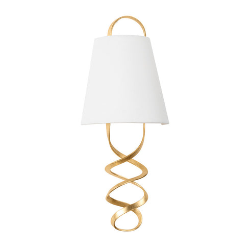Hudson Valley Dota 2 LIGHT WALL SCONCE in Vintage Gold Leaf Finish Model: 7322-VGL