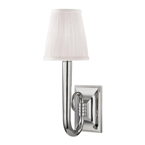 Hudson Valley Douglas 1 LIGHT WALL SCONCE in Polished Nickel Finish Model: 1111-PN