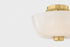 Hudson Valley Dove Flush Mount in Aged Brass Finish Model: 5215-AGB