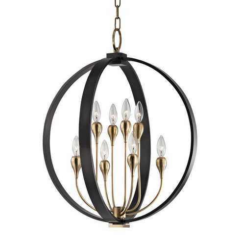 Hudson Valley Dresden 8 LIGHT CHANDELIER in Aged Old Bronze Finish Model: 6722-AOB