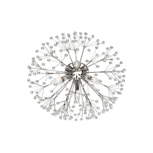 Hudson Valley Dunkirk 4 LIGHT FLUSH MOUNT in Polished Nickel Finish Model: 6000-PN